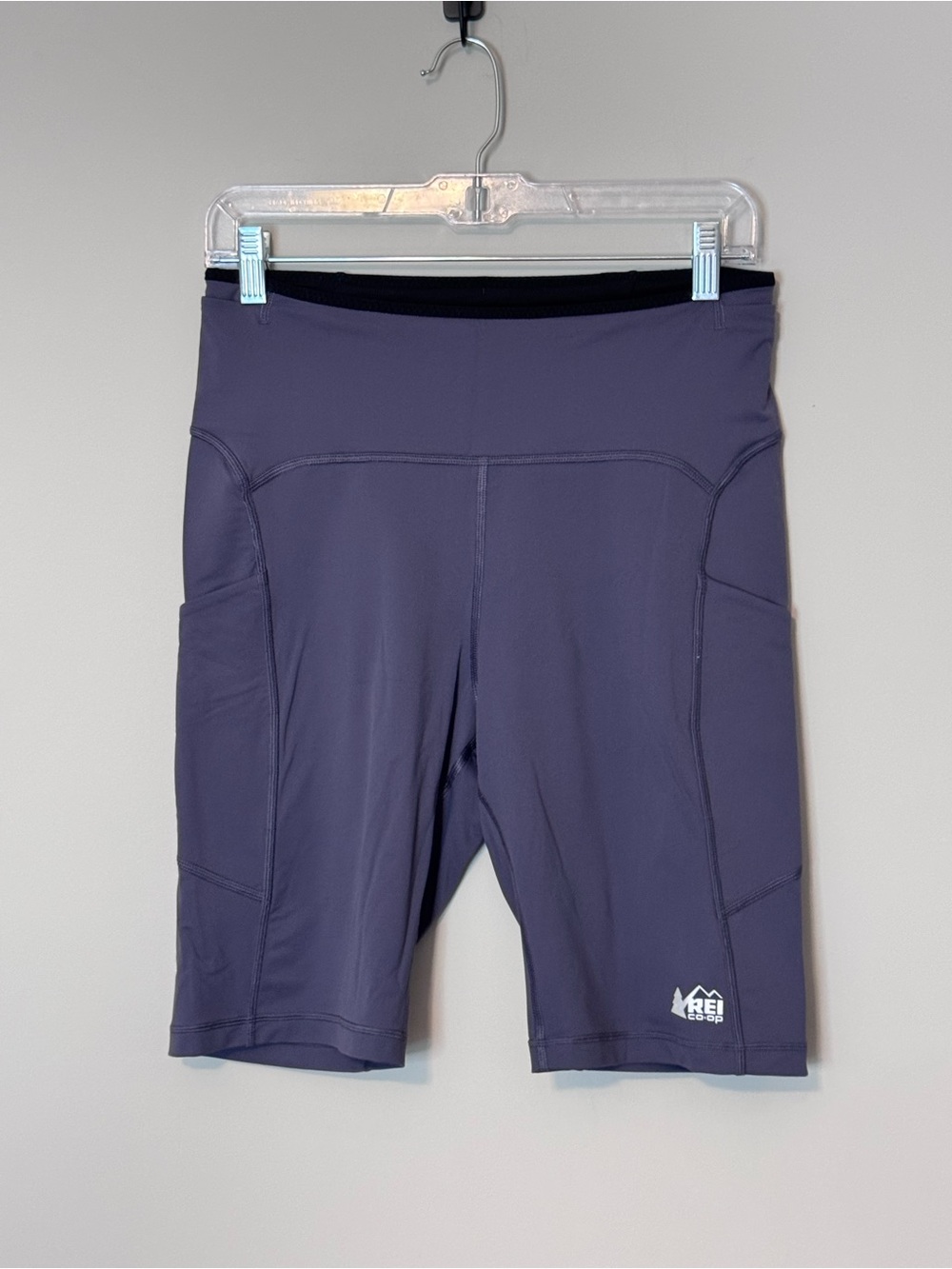 REI Co-op Swiftland 9” Running Short Tights Smoky Purple Large NWOT